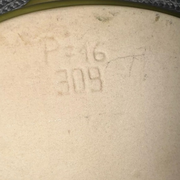 Cerutil Stoneware Casserole Dish Green with Handles Portugal 12" Long - Picture 9 of 9